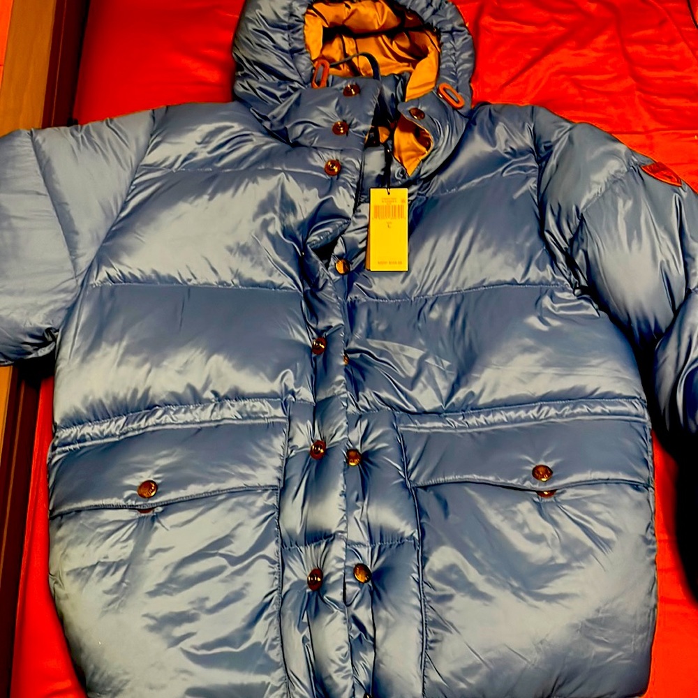 Polo coat good price comfortable blue size large